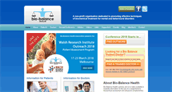 Desktop Screenshot of biobalance.org.au