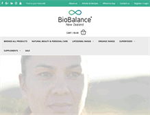 Tablet Screenshot of biobalance.co.nz